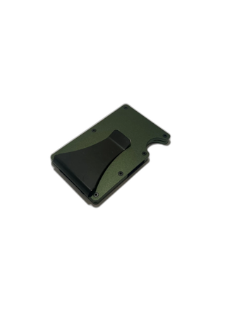 Grön minimalistisk plånbok i metall