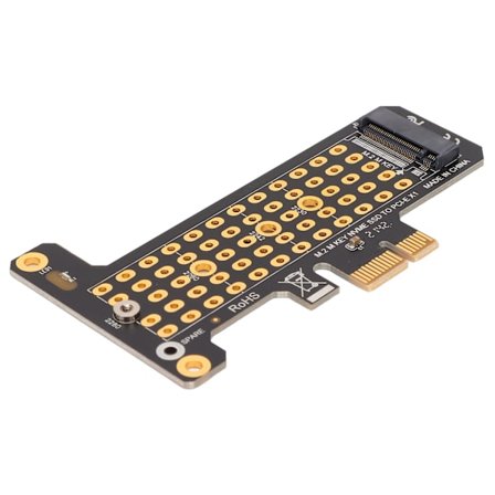 NVMe M.2 til PCIE X1 Riser Kort Aluminium Varmeoverførselsdesign Halv Højde Baffle NVMe PCIE Adapter til Win til Desktop