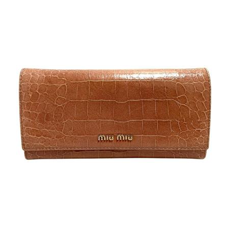 Miu Miu Pre-owned, Wallets & Cardholders Beige, Dames, Maat:ONE Size