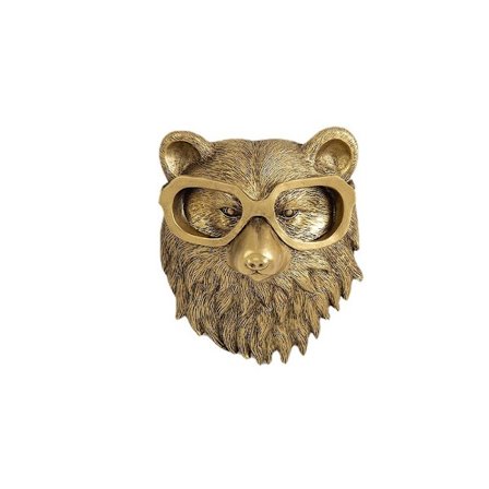 Antik brons djurhänge inomhus hem sovrumsdekoration vardagsrum öppen spis hartshantverk väggdekoration, björnhuvud/rävhuvud