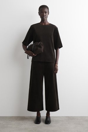 COS Corduroy Top in Brown - Women