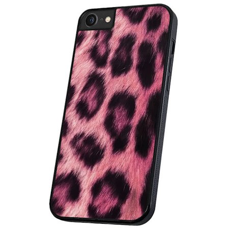 iPhone 6/7/8/SE - Cover/Mobilcover Pink Leopard