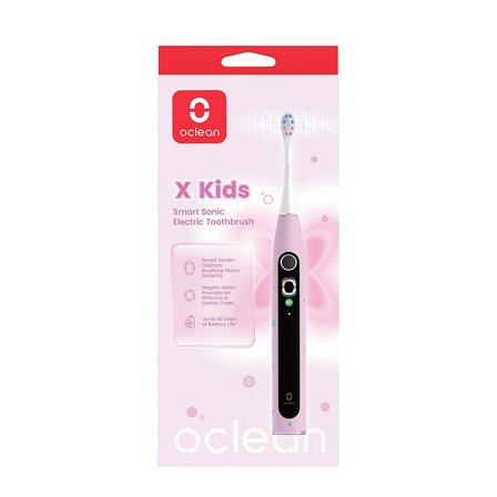 Oclean Elektrisk Tandbørste X Kids / Børn Lyserød, Medicin & Pleje, Tandbørster, El-tandbørster