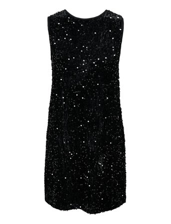 Onlanika Sl Sequins Bow Dress Wvn Black ONLY