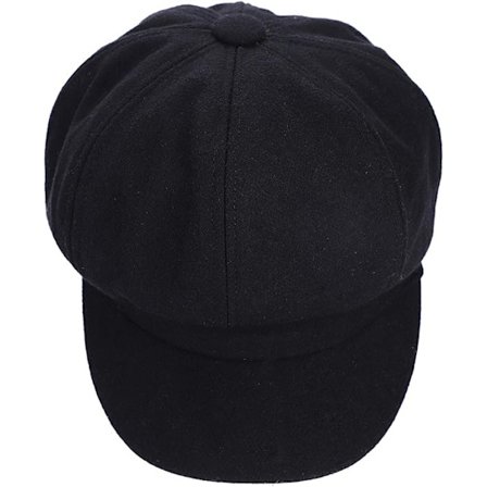Svart Baker Boy Hat til Kvinder Piger Baskerhue Franske Huer Hatte Varm Uld Avisdreng Hue Dame Klassisk Skærmhue Flad Hue