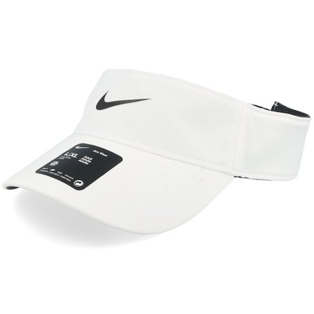Nike - Hvid visor Kasket - Dri-fit Ace Cb New P White/Anthracite/Black Visor @ Hatstore