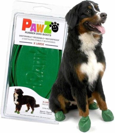 Pawz Dog Boots Color Green XL