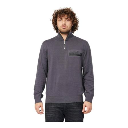 Armani Exchange Turtlenecks grå, Herr Stickade tröjor, Herr, Storlek: S