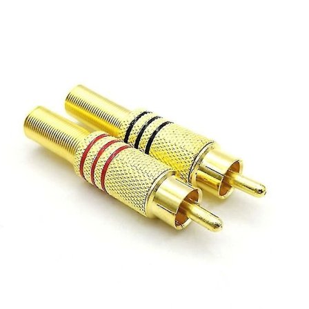 30 st / 15 par RCA Lotus Head AV ljud- och videoplugg Plum Blossom Plug Lotus Head RCA Head (färg