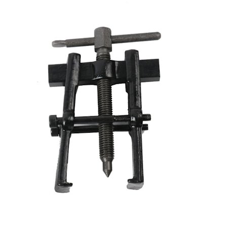 To-kæbet justerbar lejeaftrækker i kulstofstål - Lige aftrækker til pumpe og remskive