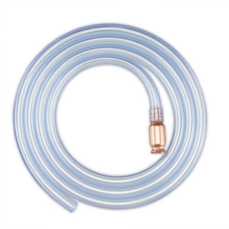 Relaxdays Siphonslang, 240 cm lång, vätskeöverföring, fylla bensin & diesel, sörjning, transparent