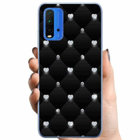 Xiaomi Redmi Note 9 4g Tpu Mobilskal Diamant Hjärta
