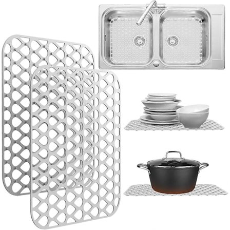 3-pack Silikondiskbänksskydd, Diskbänksmattor, Diskbänksgaller