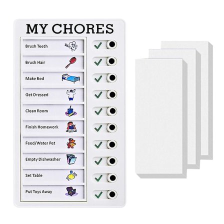 Huskeliste Memo Tjekliste Tavle To Do Liste Planner Tjekliste Til Børn Voksne God Vane (Mine Pligter)