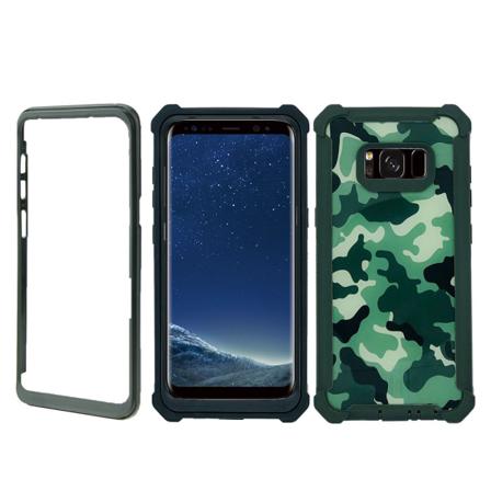 Samsung Galaxy S8 - Skyddsfodral Kamouflage Grön