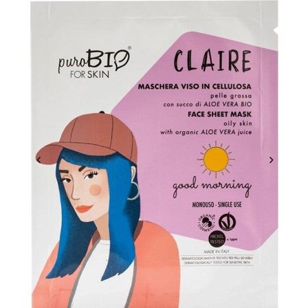 Purobio For Skin Claire Maschera Monouso Viso In Cellulosa Good