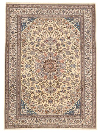 Nain Fine 9La Matta Orientalisk Brun/Beige Stor (Ull, Persien)