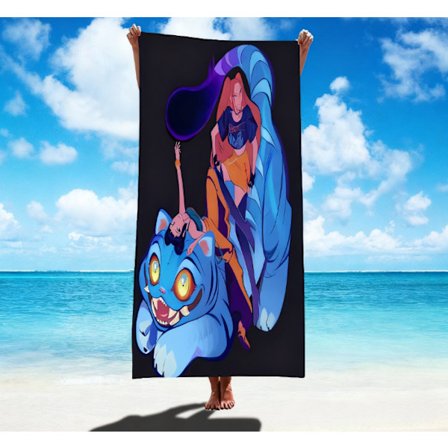 K-POP Demon Hunter Girls Serie Mikrofiber Absorberende Strandhåndklæde Hurtigtørrende Håndklæde