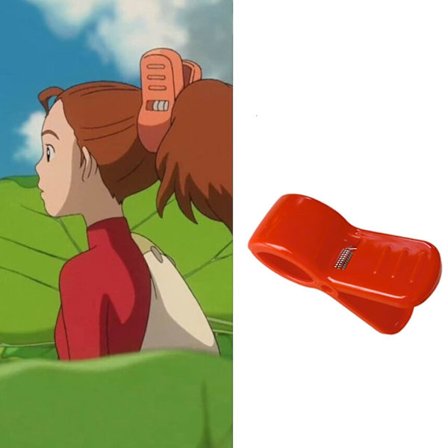 Anime Arrietty Cosplay Hårklemme med Haj, Sød Hårnål til Hestehale til Kvinder og Piger