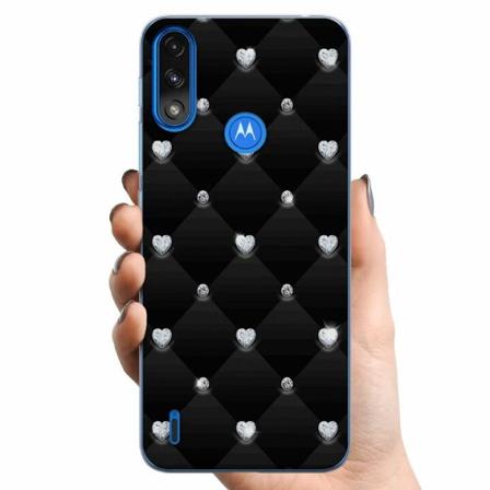 Motorola Moto E7 Power Tpu Mobilskal Diamant Hjärta