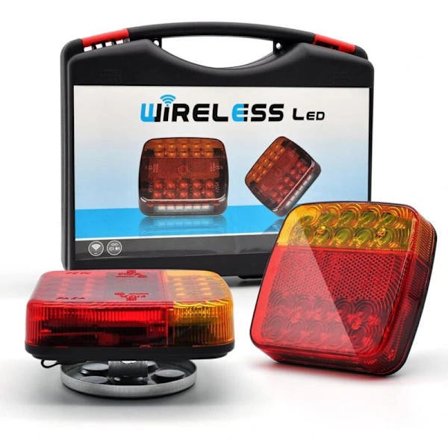 2-pak Trådløse WiFi LED Baglygter til Trailer, Bil, Lastbil, Traktor