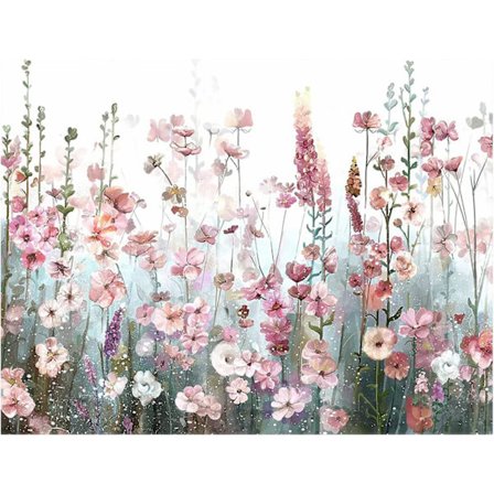 Timanttimaalauspakkaukset aikuisille 30x40cm, Kukat 5D DIY Timantti