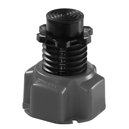 Set med 6 fötter för Wirquin 30720239 duschkar, svart-LP-