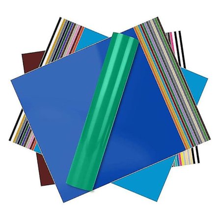 Vinylklistremerker - 40-pakning med selvklebende vinyl for Silhouette, Cameo-kuttere, skilt, scrapbooking, håndverk, stansemaskiner