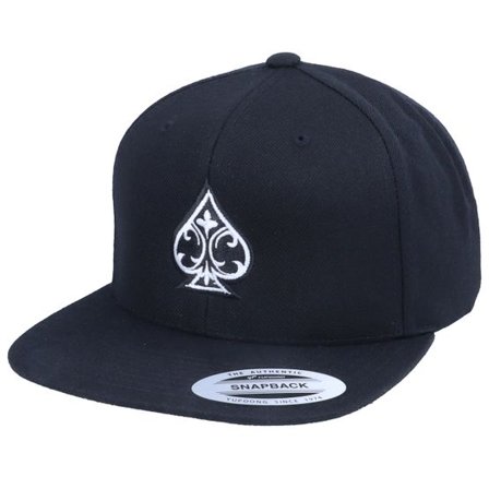 Iconic - Svart snapback Keps - Ace Of Spades Black Snapback @ Hatstore