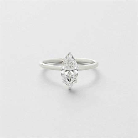 Marquise Ring - Sterling Silver - Safira