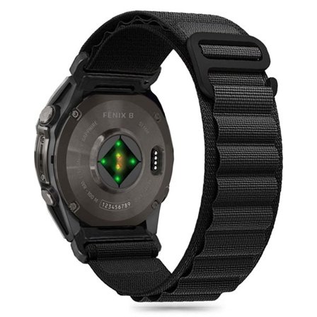 Tech-Protect Nylon Pro Strap Garmin Fenix 5 / 6 / 6 Pro / 7 / 8 (47MM) - Svart