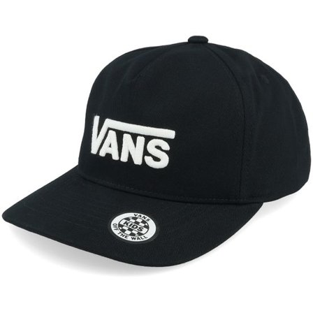 Vans - Svart adjustable Keps - Drop V Logo Black Adjustable @ Hatstore