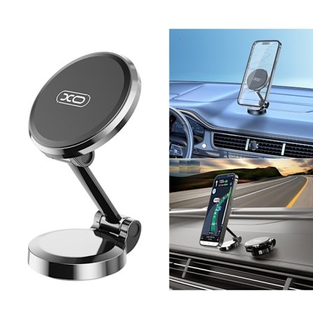 Magnetisk Mobilhållare rörlig till Bil Universal - Svart