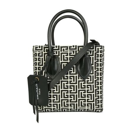 Balmain monogram tote Tas , Zwart , Dames , Maat: ONE Size Handtassen