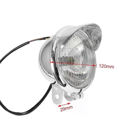 2 stk. Universal Motorcykel Tågelygte Forlygte Krom Kørelys Spot Lampe Motorcykel Til Harley Touring Bobber Chopper [DB]