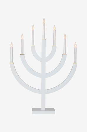 Jotex - Anno 71 Cm Hvid - Lysestage - Køb Adventslysestager hos Jotex