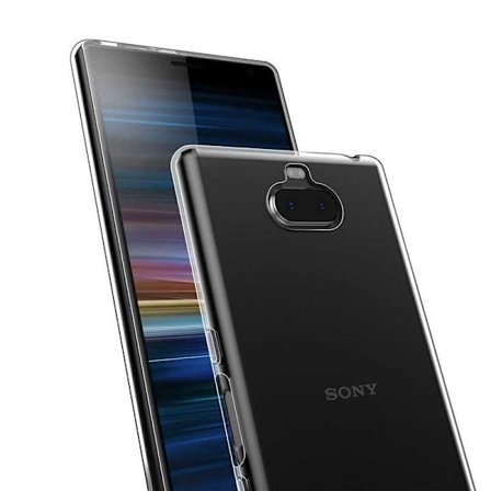 Xperia 10 Stöttåligt Genomskinligt Skal Simple