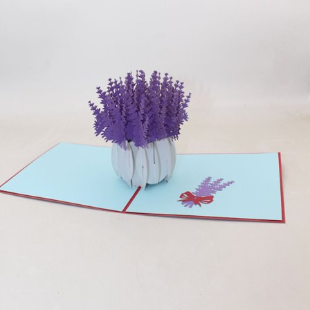 1 Kpl Kortteja Laventelikukkien Kimppu Juhla Pop Up Kortti Kaikille