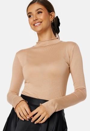 BUBBLEROOM CC Long sleeve modal polo M Beige Topit & T-paidat Dam