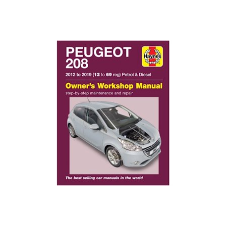 Peugeot 208 petrol & diesel (2012 to 2019) 12 to 69 reg (häftad, eng)