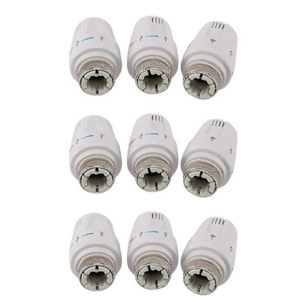 9 stk Termostat Radiatorventil Trv Termostatisk Hoved Radiator M30 X 1,5 Radiatorventil Udskiftning [Db]