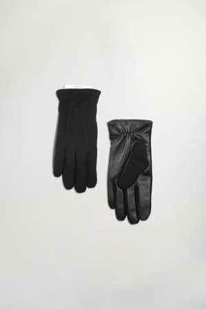 NN.07 Glove Handschuhe Herren Schwarz Leder