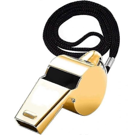 [CA] Visselpiper, Metall Sportsvisselpipe med Snor, Metall Sportsvisselpiper med Snor, For Sport, Basketb