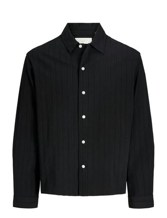 Jorparty Structure Shirt Ls Styd Aw25 Black Jack & J S