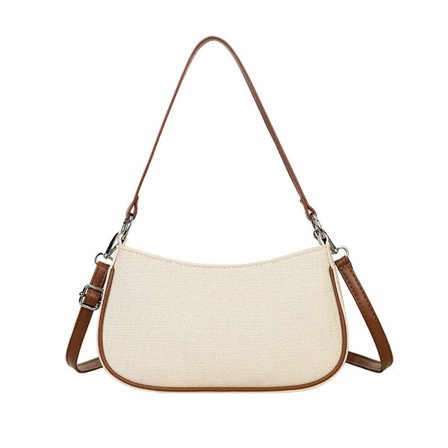 Multifunktionell damhandväska med retrotextur - fashionabel, enkel, personlig axelremsväska