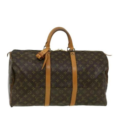 Louis Vuitton Vintage, Pre-owned Canvas travel-bags Bruin, Dames, Maat:ONE Size,leer