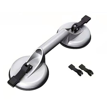 x 105 kg sugkopp, 120 mm aluminium hanteringssugkopp, glasmästares sugkopp