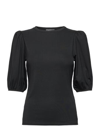 Biche Top T-shirt Top Sort Residus