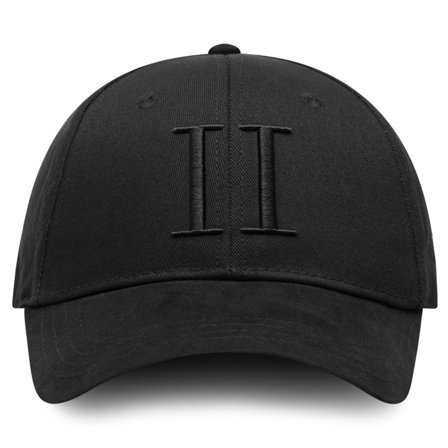 Les Deux | Gorra de béisbol monocromática en negro Suede II para hombres - Gorras para hombre