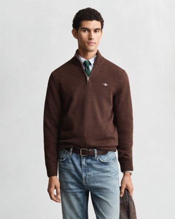 GANT Herren Casual Troyer aus Baumwolle (S) Braun